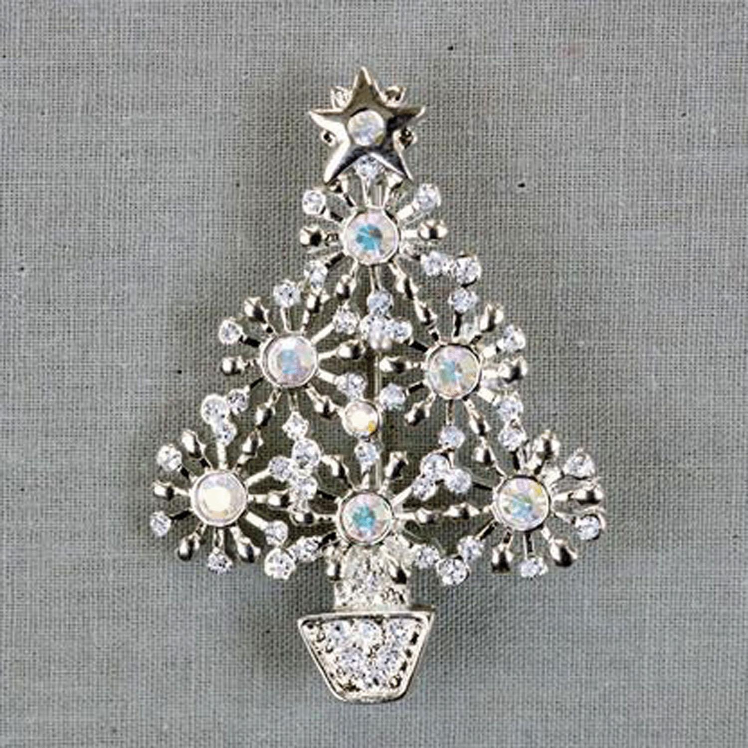 メタルブローチ 02 クリスマスツリー