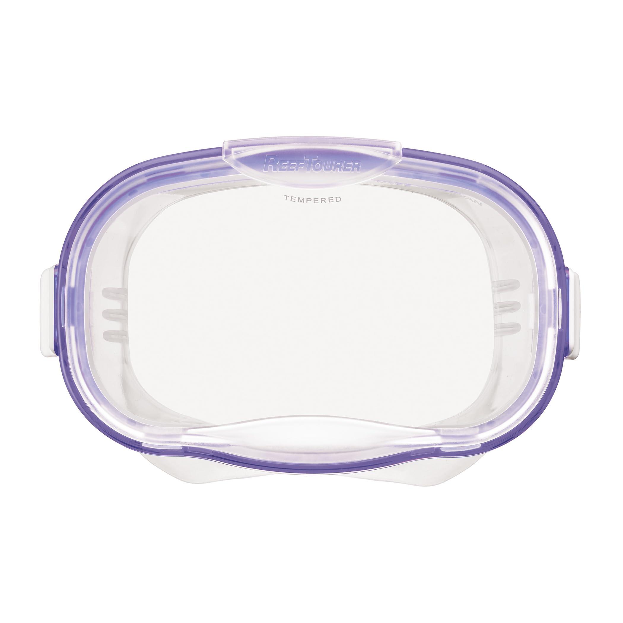 リーフツアラー(REEF TOURER) シュノーケリングセット 4~9歳 子ども用 表情が見やすいマスクとベーシックなシュノーケル 2点セット パープルクイーン RC9204