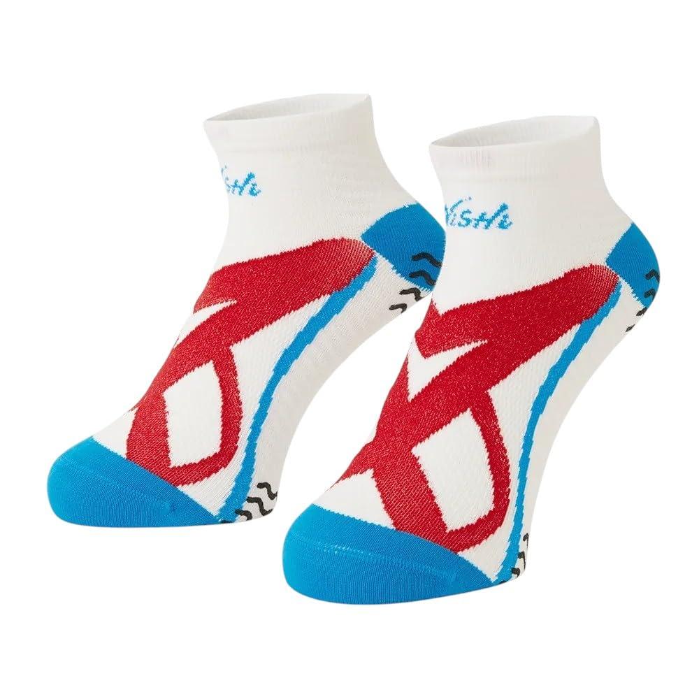 [ニシ・スポーツ] 陸上 靴下 VXホールド スプリントソックス 3813A052 0106 ホワイト×レッド 27-29cm