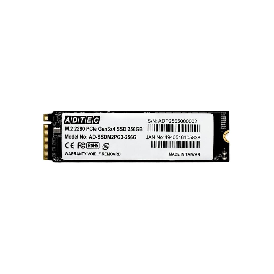 アドテック M.2 256GB 3D TLC NVMe PCIe Gen3x4(2280) 3年保証 AD-SSDM2PG3-256G