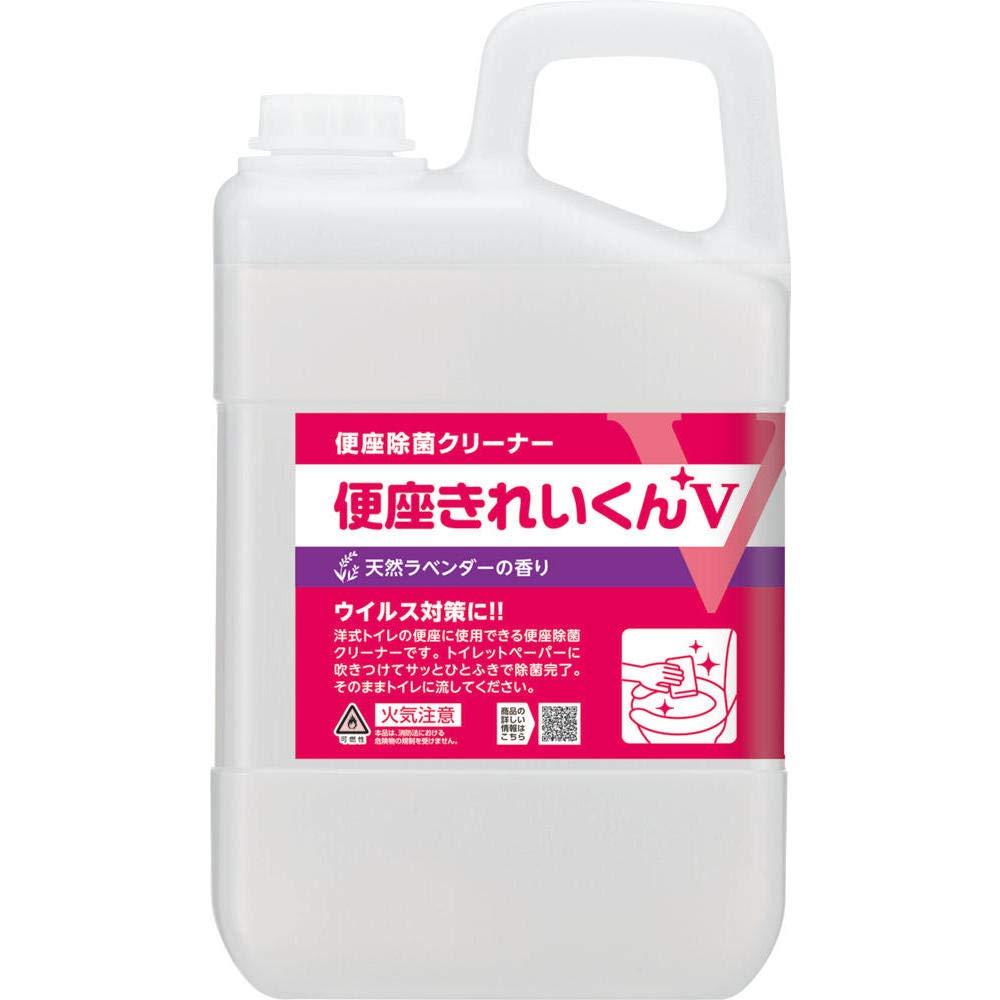サラヤ 便座除菌クリーナー 便座きれいくんV 天然ラベンダーの香り 3L 50277