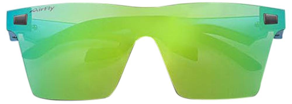 AirFly(メタリックブルー)偏光 フレーム:アクアブルー/レンズ:グリーンミラー サイズ: