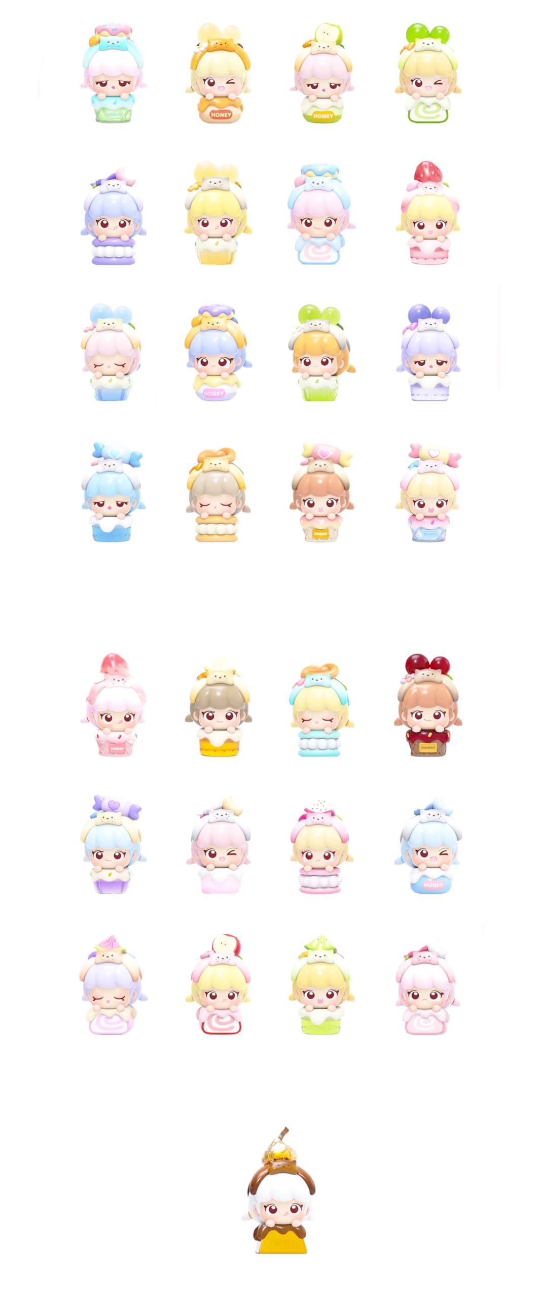 Nororo Studio Nai Bao「ねこのお茶会」シリーズ PVC&ABS製 ミニトレーディングフィギュア 8個入りBOX