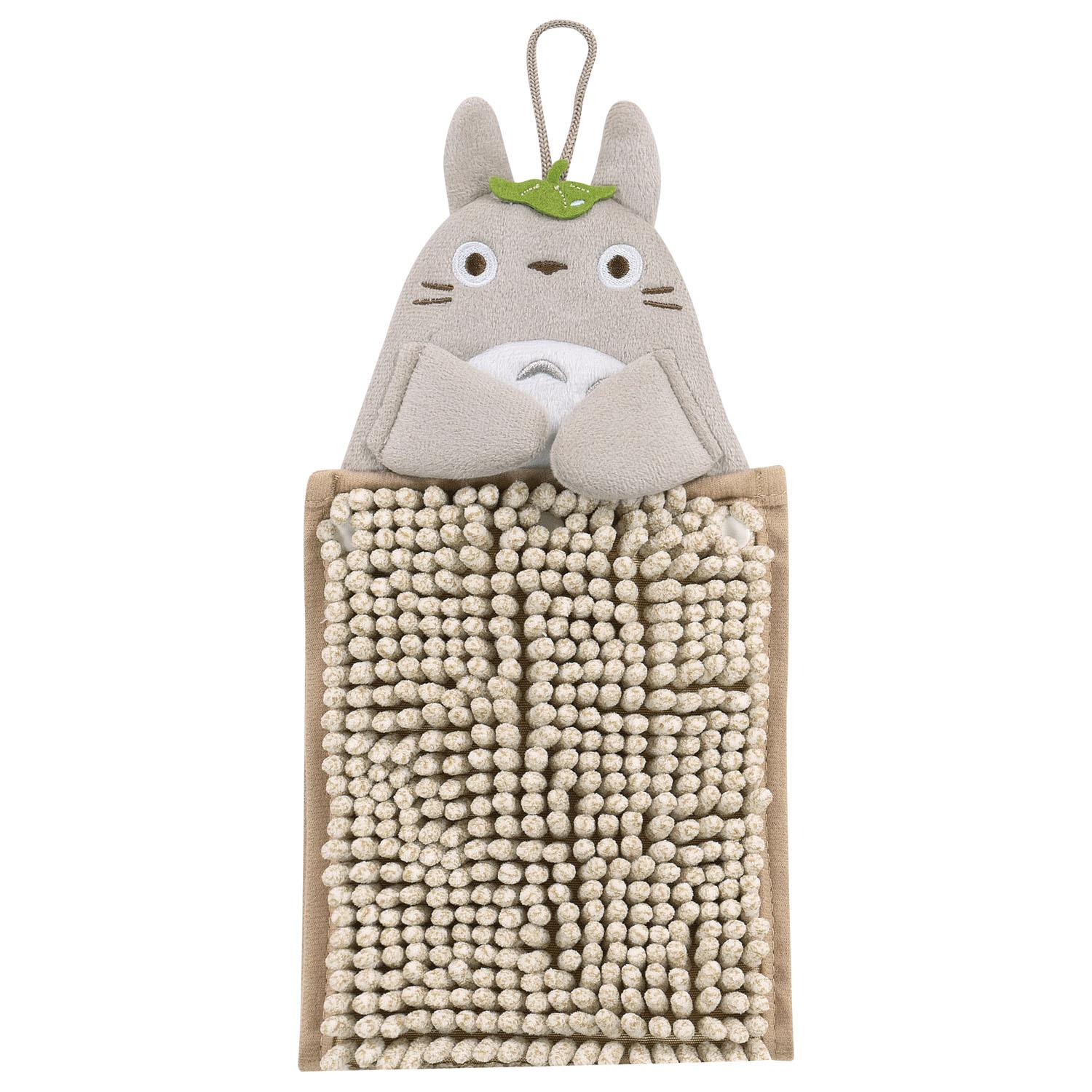 センコー となりのトトロ もこもこトトロ お手ふき 約15×20cm(モール部使用時) ベージュ 吸水 速乾 マイクロファイバー 65608