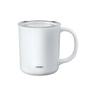 HARIO(ハリオ) セラミックコーティング 真空二重保温マグ ホワイト 350ml フタ付き CMG-350-W(3)