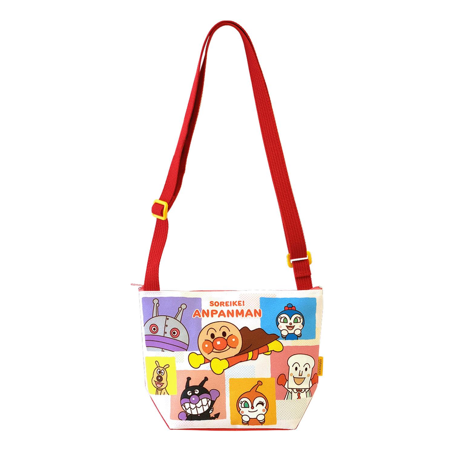 伊藤産業 アンパンマン ANB-2000 ナイロンショルダー ブロック柄
