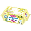 こころ想い 大人用 からだふき 大判厚手タイプ (30×20cm) 40枚×2P / 丈夫なシートでしっかり拭ける/日本製/無香料/アロエエキス配合(4)