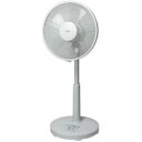 テクノス 扇風機 羽径30cm リビング用 収納リモコン DCモーターで音が静か (ホワイト) KI-327DC-W(2)