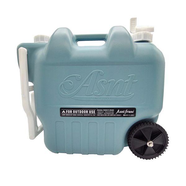 タンゲ化学工業 ウォータータンク キャンプ 防災 ASNT WEELTANK 20L レトロブルー