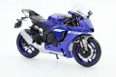 童友社 ダイキャストモーターサイクル 1/12 2022 Yamaha YZF-R1 ブルー 完成品