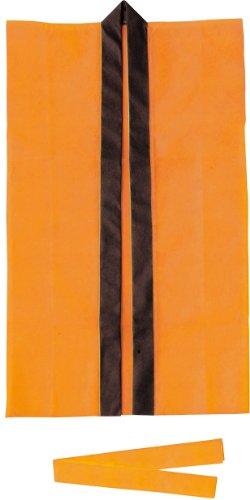 アーテック カラー不織布ロングハッピ(ハチマキ付) オレンジ S 001525