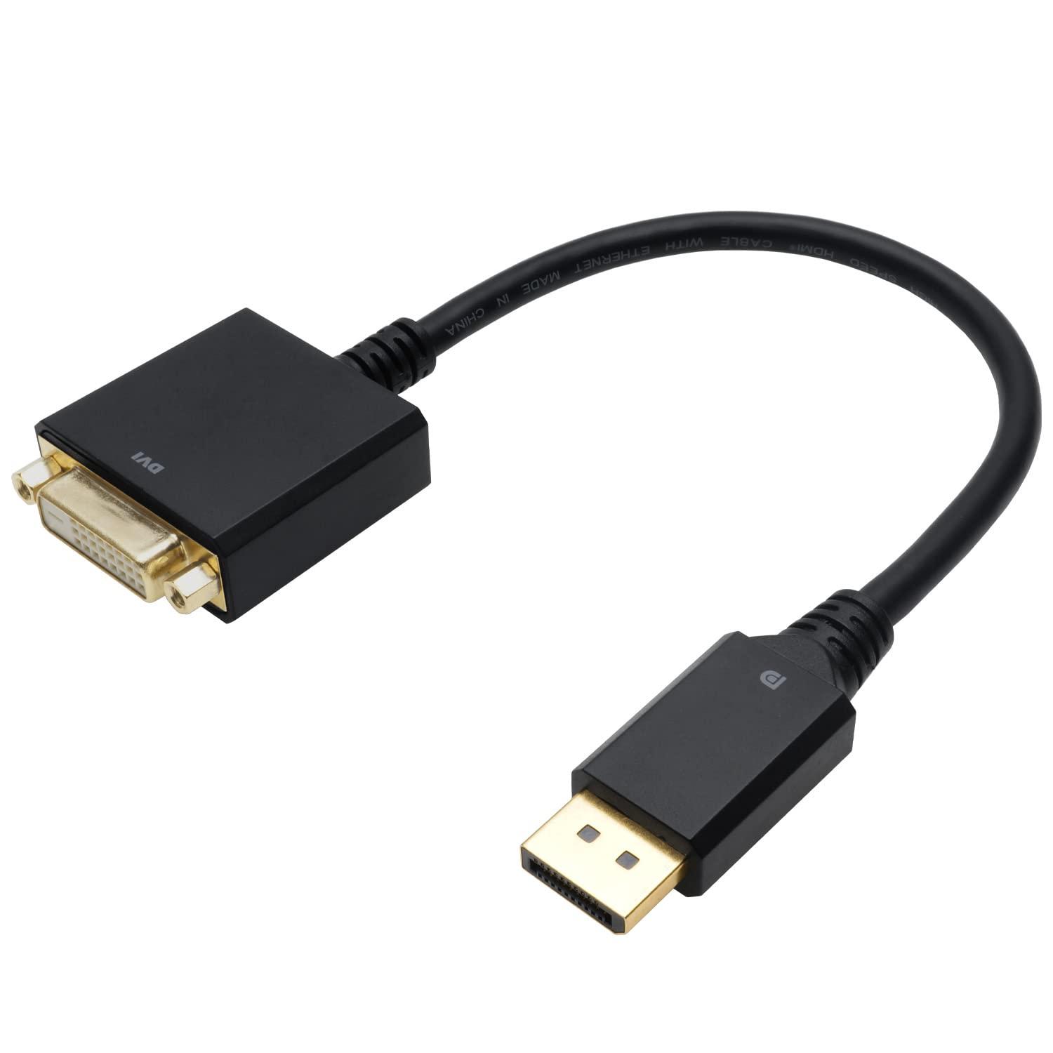 ホーリック Displayport→DVI変換アダプタ 15cm Displayportオス-DVIメス DPDVF-721BB