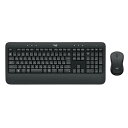 ロジクール マウス ワイヤレスキーボード セット MK540 ワイヤレス キーボード ワイヤレスコンボ パームレスト チルトレッグ搭載 耐水 高耐久性 Unifying USB接続 windows chrome グラファイト 国内正規品