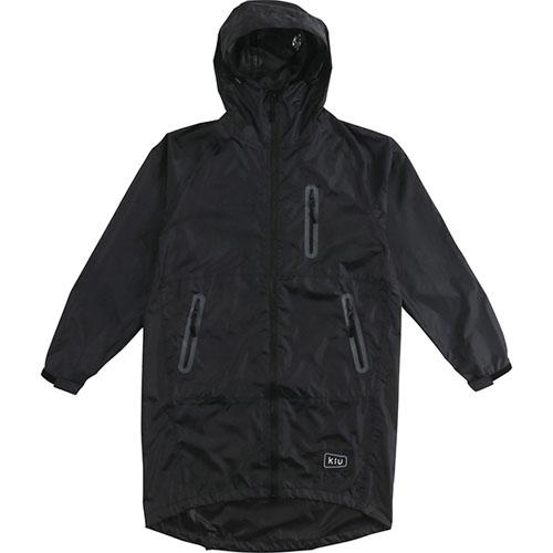 【期間中エントリーでポイント10倍】[Kiu] レインコート KiU RAIN ZIP UP 02.ブラック ONE