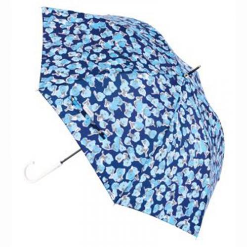 【ムーンバット】エスタ 雨傘 長傘 UV 晴雨兼用 耐風 ジャンプ式プリント 10322-10-75-60 ターコイズブルー