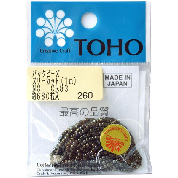 TOHO スリーカットビーズ 糸通しビーズ 外径約2.2mm 1m入り CR-83