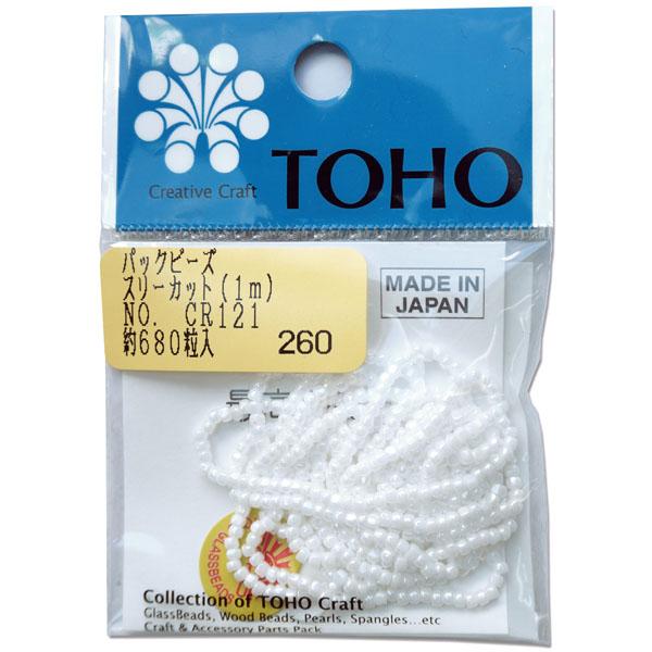 TOHO スリーカットビーズ 糸通しビーズ 外径約2.2mm 1m入り CR-121
