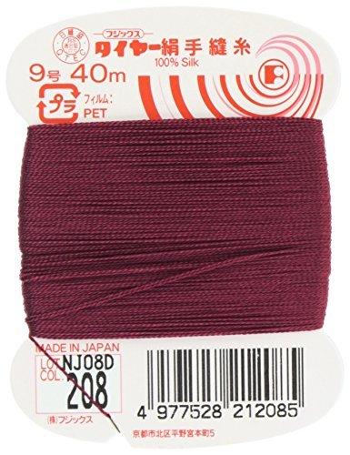 フジックス タイヤー 【絹手縫い糸】 9号 40m col.208