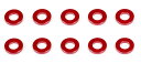 INFINITY アルミスペーサー3x6x1.0mm (レッド/10個) CM-A005-10