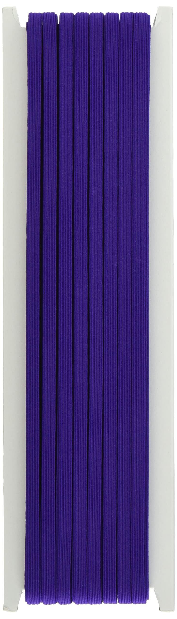 日本紐釦貿易(Nippon Chuko) カラー平ゴム 8コール 5mm幅×30m巻 紫 F10-COL8-V 手芸用品 ゴム 平ゴム