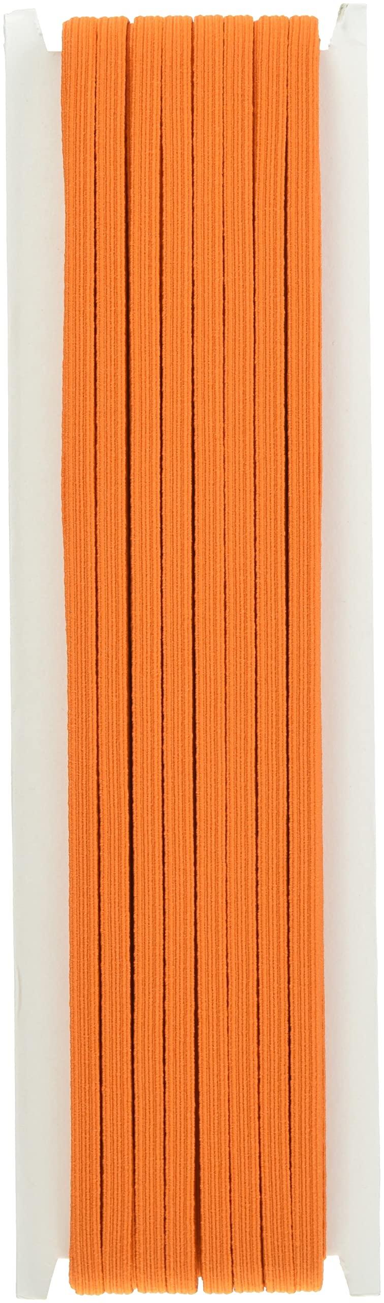 日本紐釦貿易(Nippon Chuko) NBK カラー平ゴム 8コール 5mm幅×30m巻 オレンジ F10-COL8-OR 手芸用品