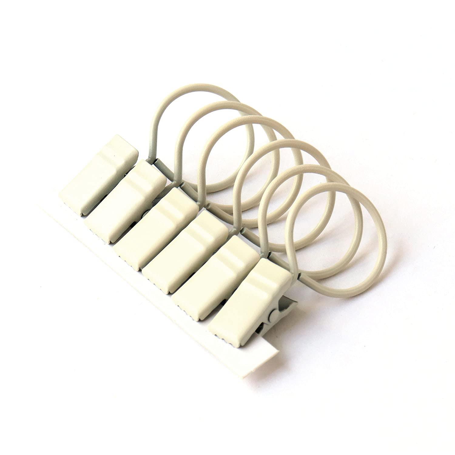 フルネス リングクリップ ポール対応 ホワイト 6個入 SC-E3284