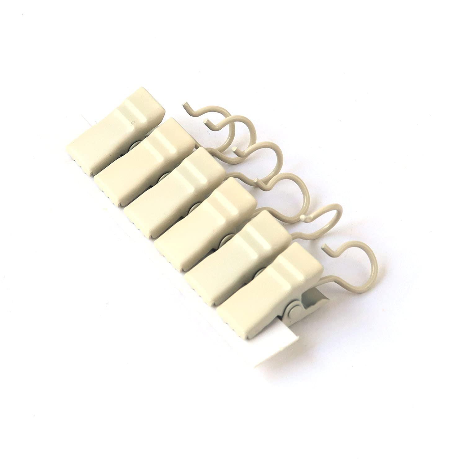 フルネス クリップランナー カーテンレール対応 ホワイト 6個入