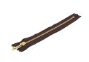 Y.K.K 玉付ファスナー 30cm 10本入 こげ茶 3G30-570(3)