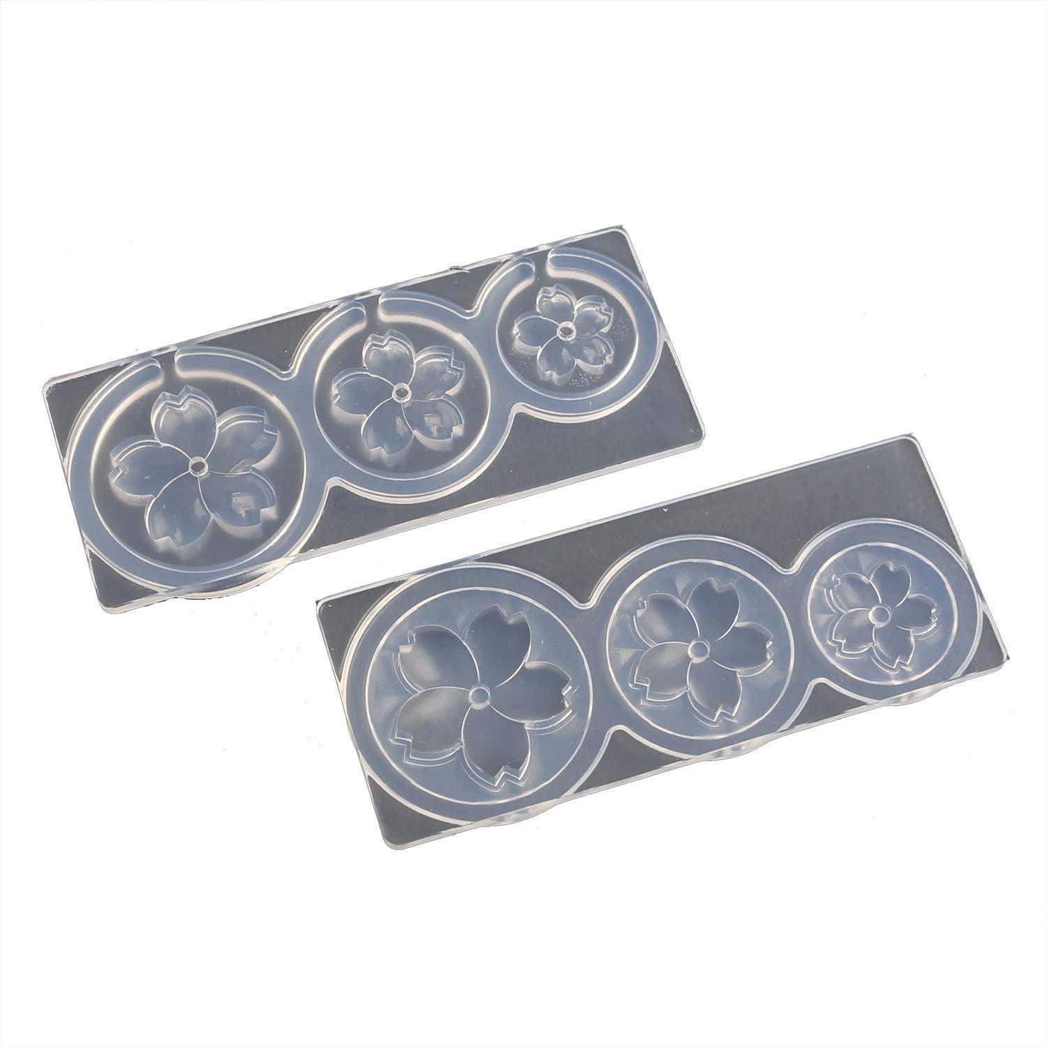 亀島商店 レジンクラフト用 ソフトモールド フラワー立体型 さくら 1組入 KAM-REJ-645