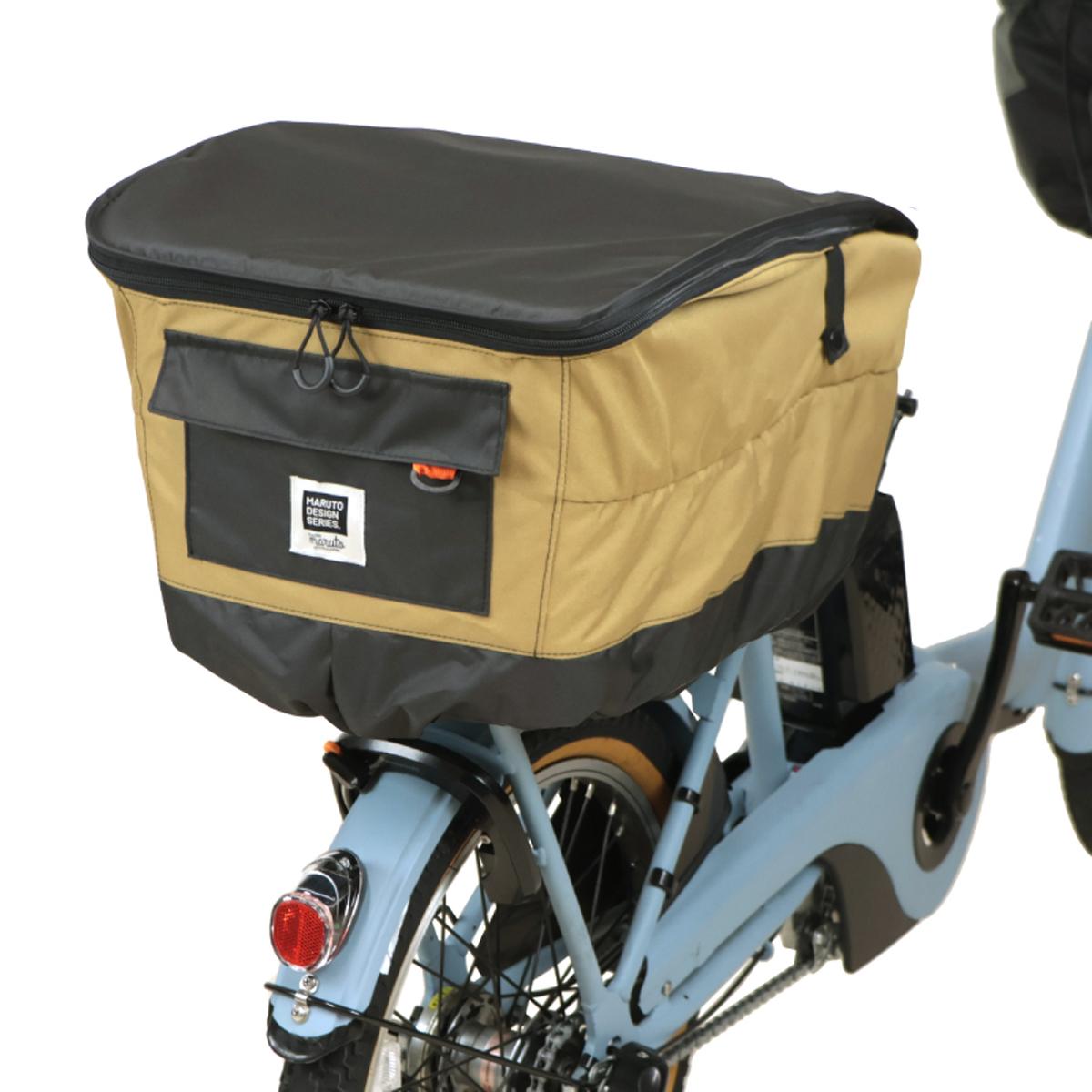 2段式厚手後カゴカバー Penta D-2R-600 キャメル