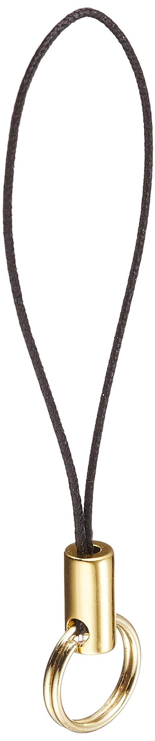 日本紐釦貿易(Nippon Chuko) 二重リング付きストラップ 金具部分ゴールド 100本入 カラーNo.111 KD111-..