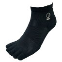 Palourde パルード 重心ソックス JushinSOX ショート ブラック LLサイズ 27-29cm 日本製 整筋ソックス フィット感 5本指 衝撃クッ...