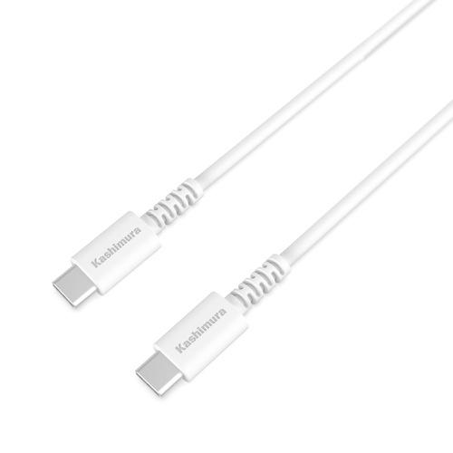 カシムラ USB充電&同期ケーブル C-C WH 1.2m AJ-643 カシムラ USB充電&同期ケーブル C-C WH 1.2m AJ-643