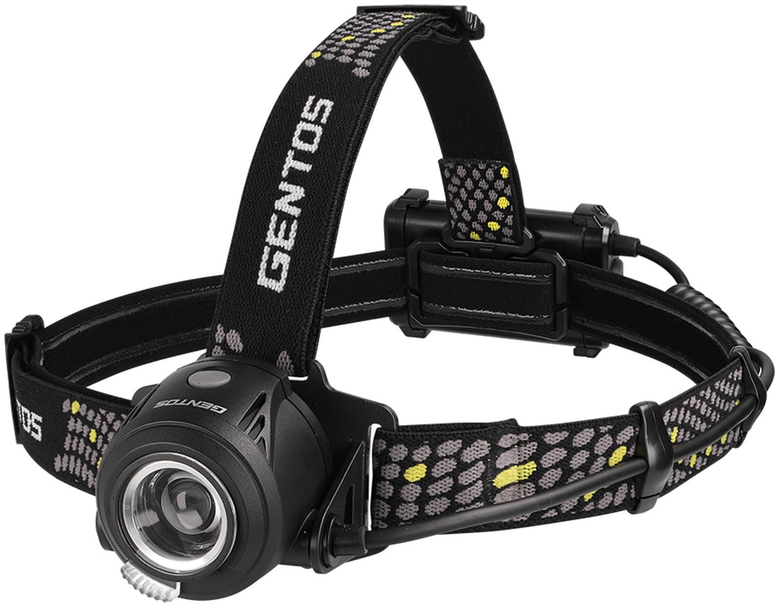 GENTOS(ジェントス) LED ヘッドライト 【明るさ420ルーメン/実用点灯7時間/後部認識灯】 単3形電池3本..