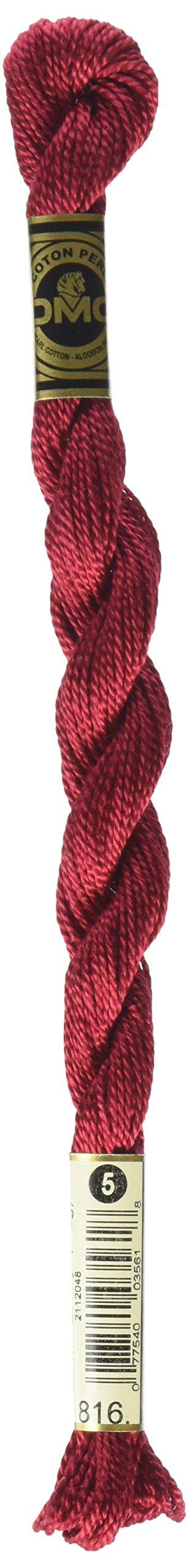 刺しゅう糸 『DMC 5番刺繍糸 816番色』 DMC ディーエムシー