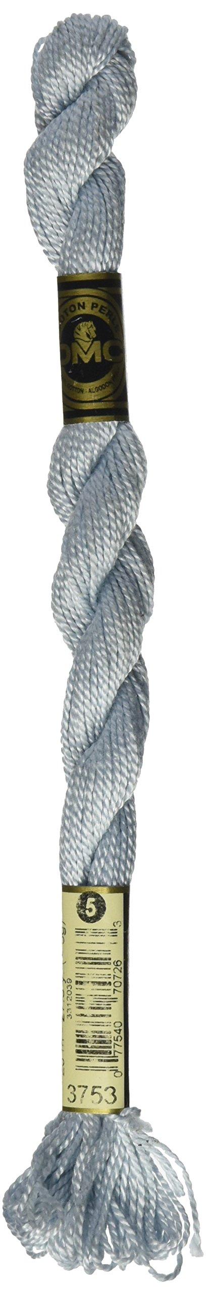 DMC 真珠コットンかせサイズ 5 - 27.3 ヤード超非常にアンティーク ライトブルー