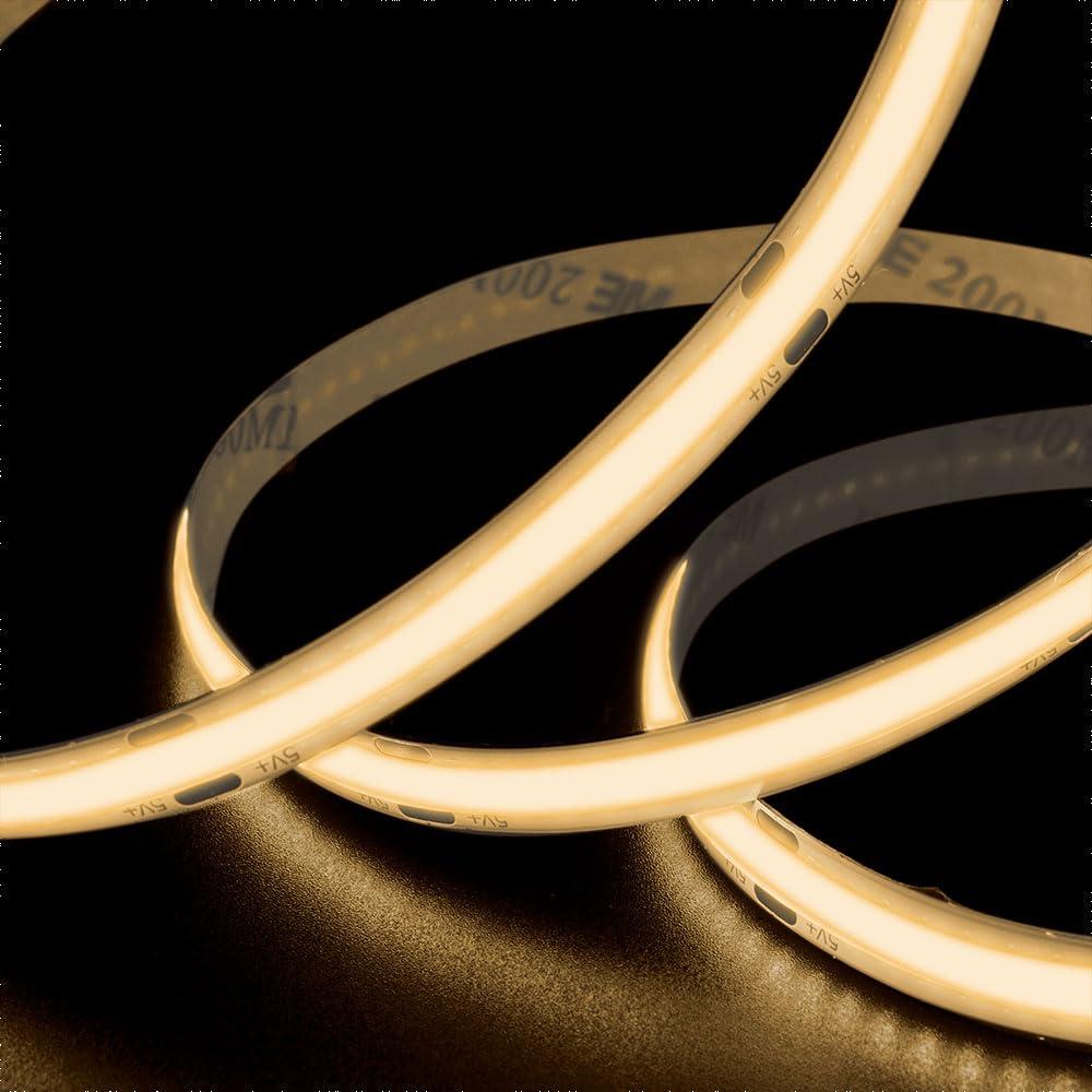 日本トラストテクノロジー JTT USBテープ COBライト 50cm 電球色 COBTP05M-WA