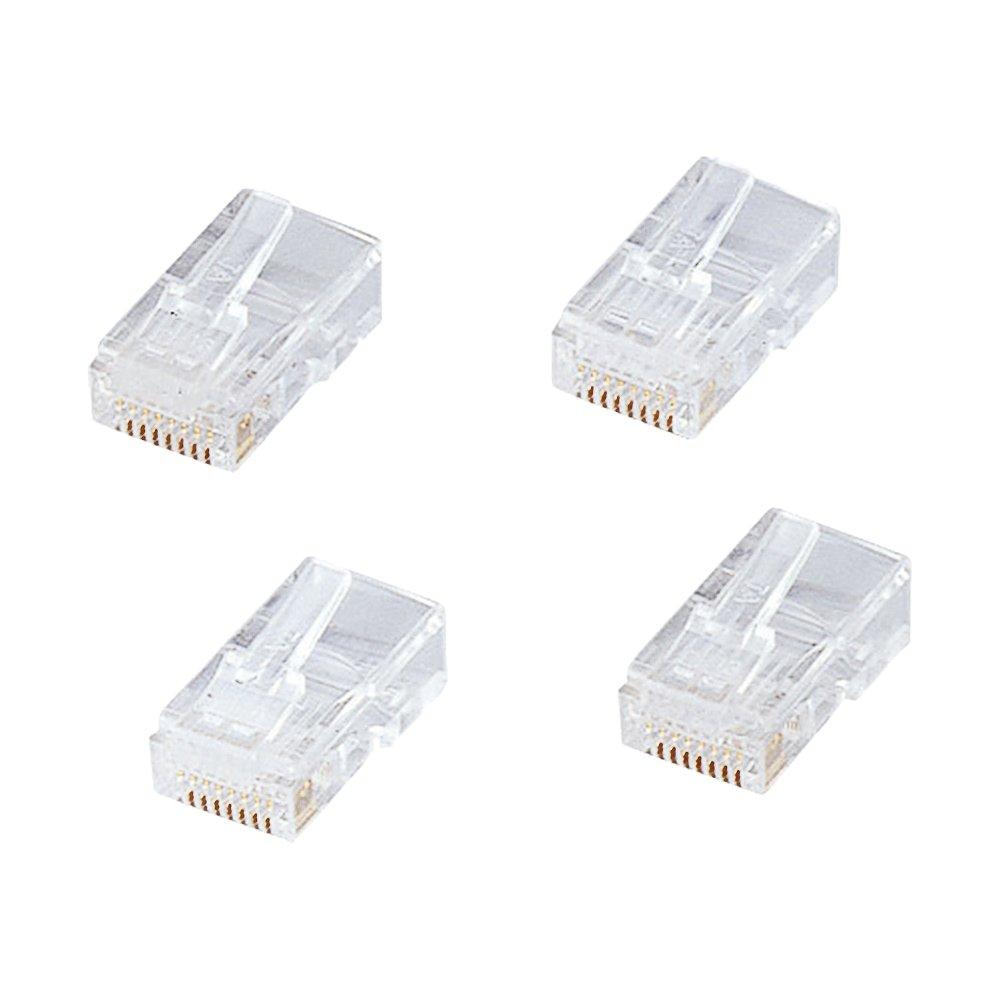 サンワサプライ RJ-45コネクタ(CAT5e単線用) ADT-RJ45-10LN