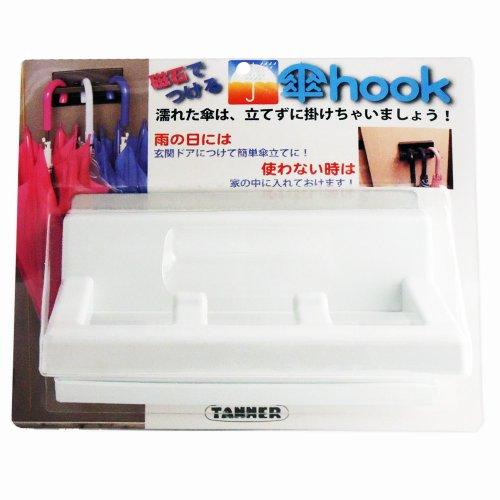 田辺金属工業所 マグネット付き傘掛け TANNNER 磁石で付ける傘hook KH101 白