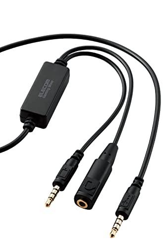 エレコム オーディオミキサー アナログ 【 PS5 / PS4 / Nintendo Switch 】 ゲーミングミキサー ケーブル一体型タイプ ブラック HSAD-GMMA20BK エレコム オーディオミキサー アナログ 【 PS5 / PS4 / Nintendo Switch 】 ゲーミングミキサー ケーブル一体型タイプ ブラック HSAD-GMMA20BK