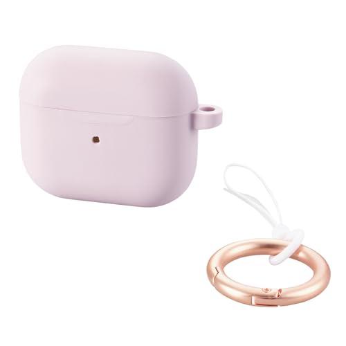 エレコム AirPods 第3世代 専用 ケース 可愛い &me シリコン カラビナ付き ワイヤレス充電対応 ラベンダー AVA-AP5SCPU