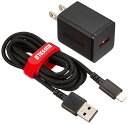 BUFFALO USB[d 2.4A} Lightningt1.5m I[gp[ZNg ϋvt@ubNP[u Made for iPod/iPhone/iPad擾 ubN BSMPA2404LC1BK Nintendo classic miniΉ