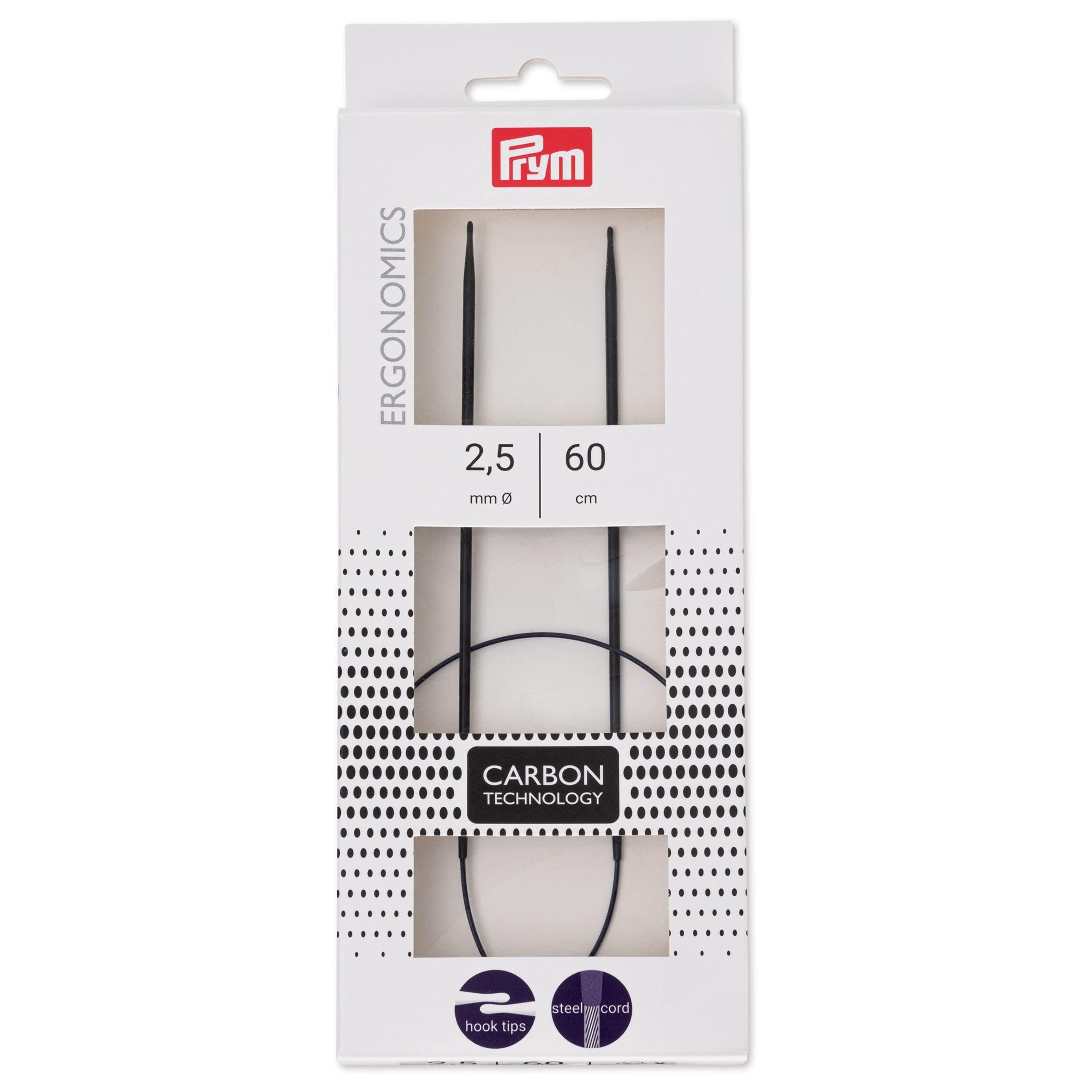 プリム(Prym) エルゴノミック 輪針 60cm 2.5mm PRM215201 ブラック