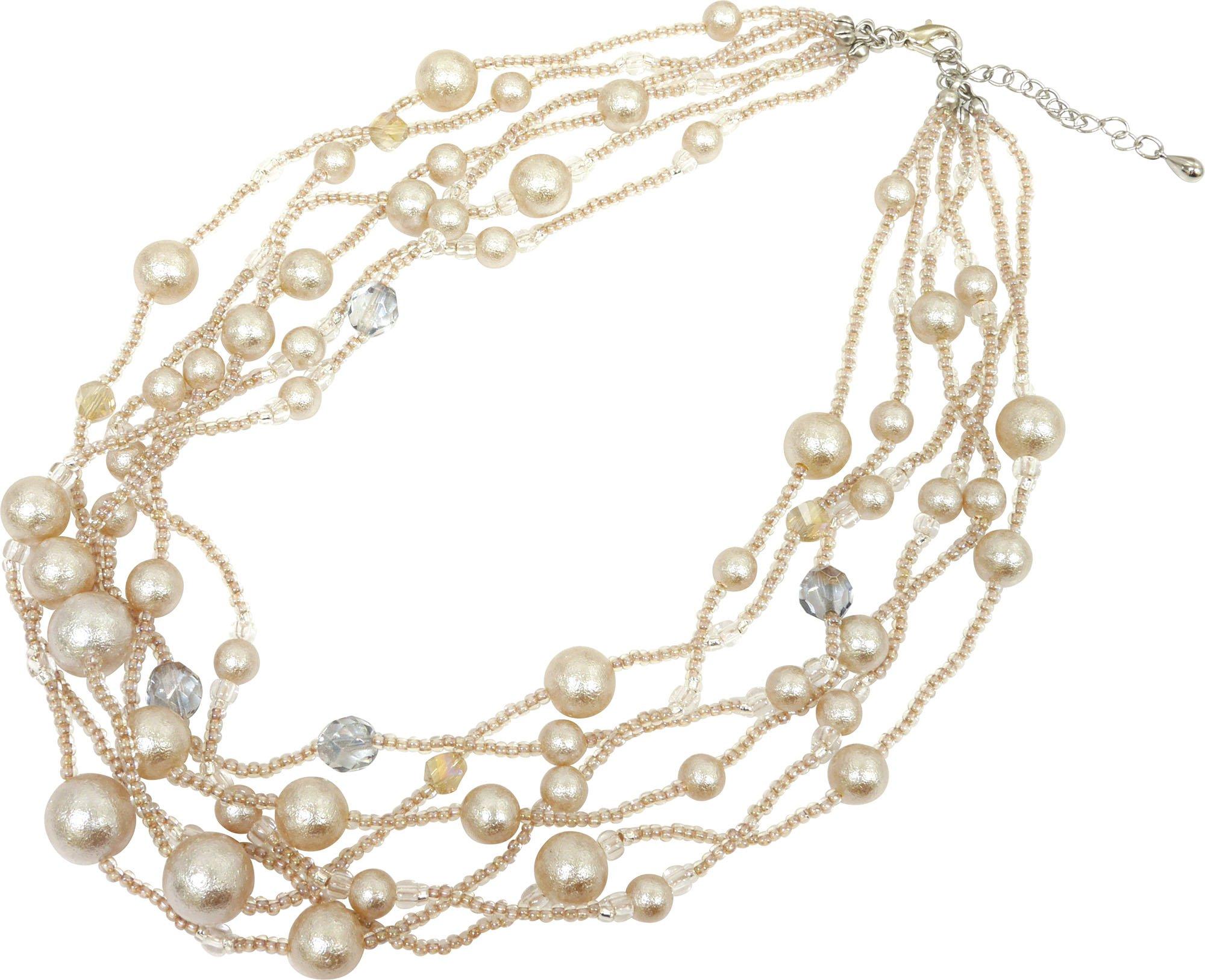 TOHO ビーズキット エアーパールで作る エアリージュエル3 6連ネックレス AC-136