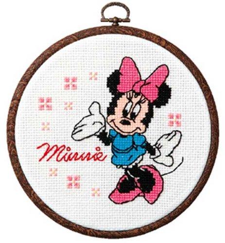 オリムパス製絲(Olympus Thread) ディズニーフープ/刺しゅうキット ミニーマウス 7320