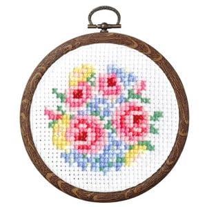 オリムパス製絲 プチフープパート2 フルーツ&フラワー バラのブーケ 7445