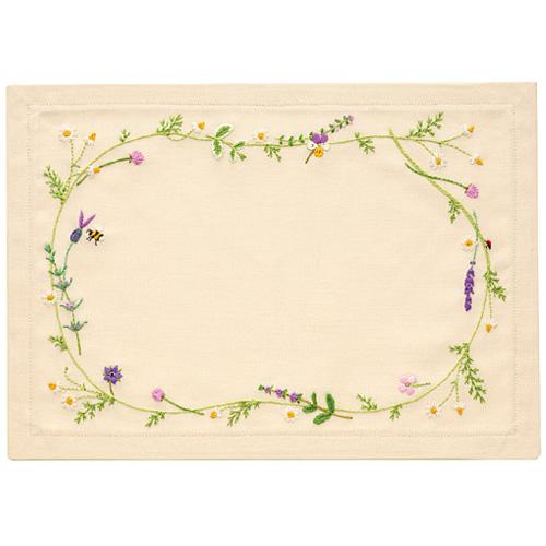 オリムパス製絲 ししゅうキット「my sweet garden」 No.9027 ハーブ(ティーマット)