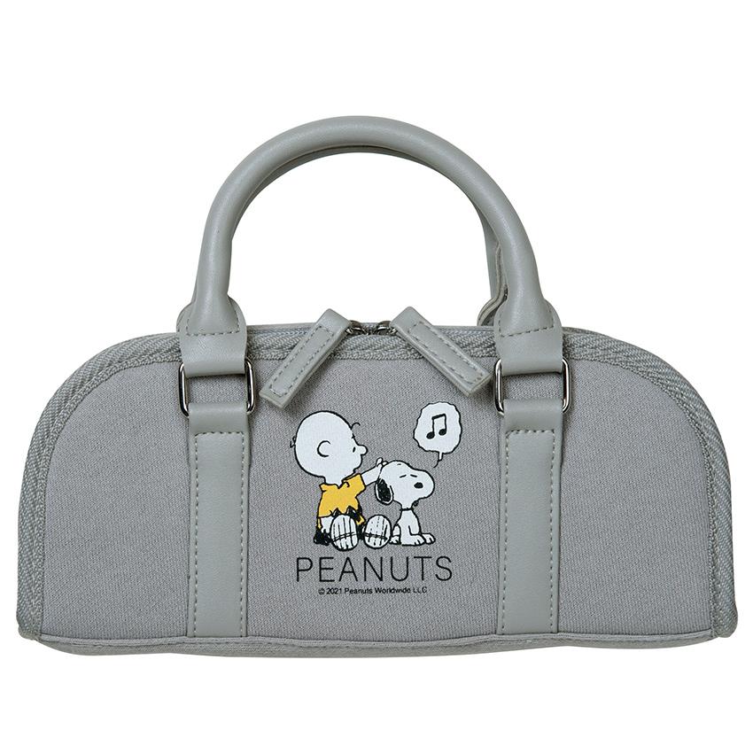 ミササ スヌーピー ソーイングセット クラフトバッグラウンドタイプ グレー NO.8651