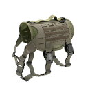 【KILONINER】 キロナイナー ハーネス 犬 猫 超小型犬 小型犬 中型犬 大型犬 SIZE: XXXS~M おしゃれ ミリタリー 犬用ハーネス かわいい 抜けにくい ハンドル ペット散歩 お出かけ 簡単着脱 ベスト レーサー Harness...(4)
