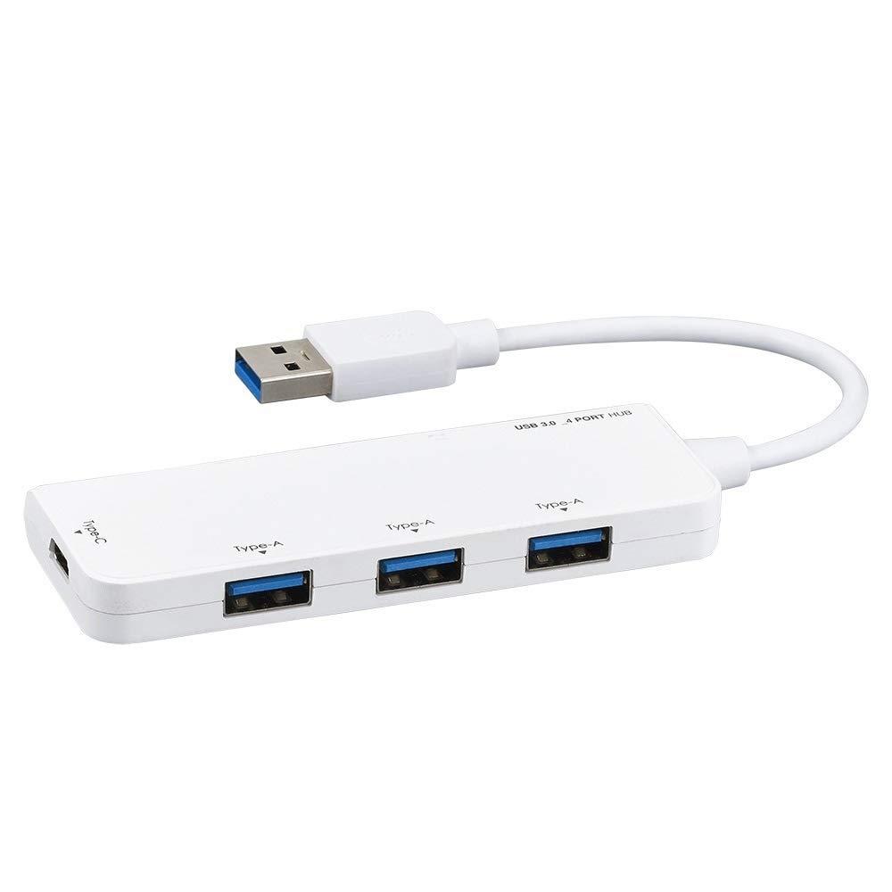 Nakabayashi UH-3164W USBハブ Type-C対応 ホワイト [USB3.0対応 /4ポート]